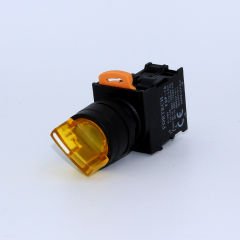 Fortech 0-1 Ledli kalıcı Sarı Buton 24V