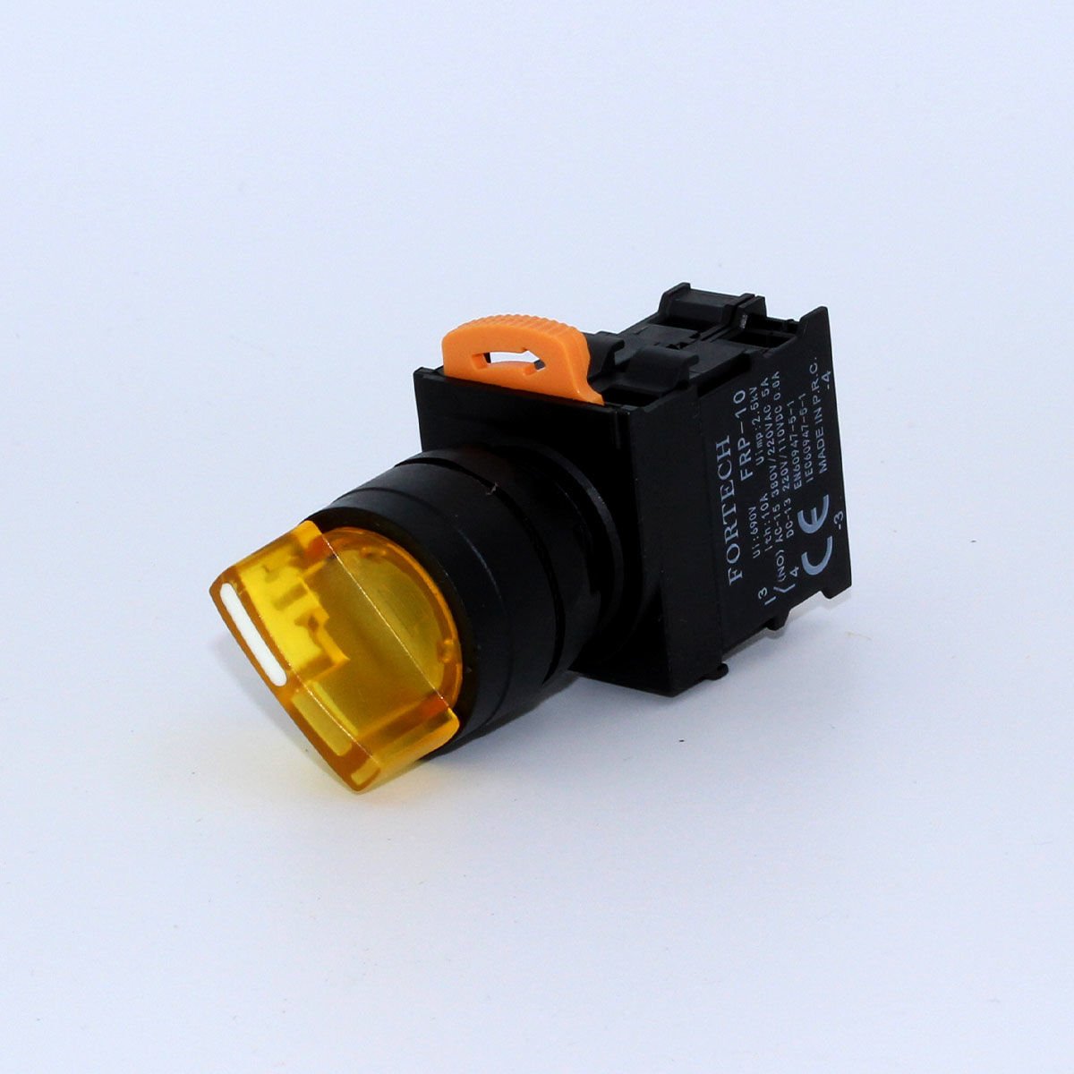 Fortech 0-1 Ledli kalıcı Sarı Buton 220V