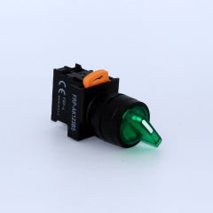 Fortech 0-1 Ledli kalıcı YeşiL Buton 24V