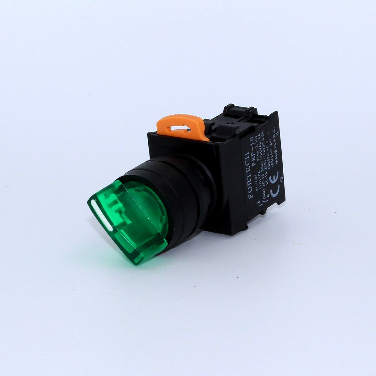 Fortech 0-1 Ledli kalıcı YeşiL Buton 24V