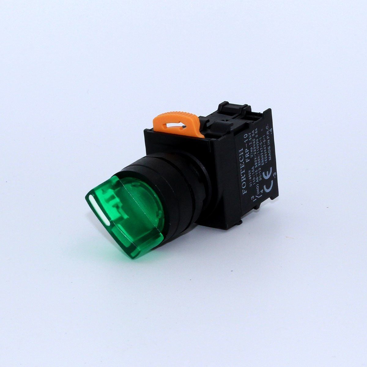 Fortech 0-1 Ledli kalıcı YeşiL Buton 220V