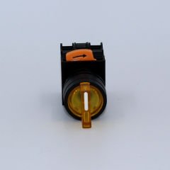 Fortech 1-0-2 Ledli kalıcı Sarı Buton 24V
