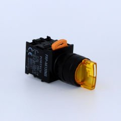 Fortech 1-0-2 Ledli kalıcı Sarı Buton 220V