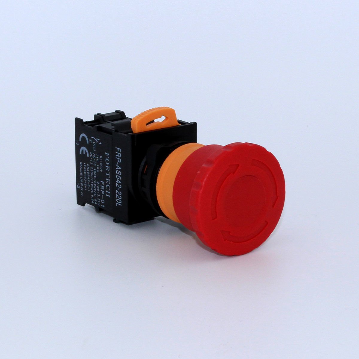 Fortech Kalıcı AciL Stop Butonu 220V Işıklı