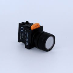 Fortech Yaylı Ledli Beyaz Start Butonu 24V