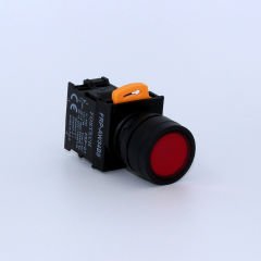 Fortech Yaylı Ledli Beyaz Start Butonu 220V