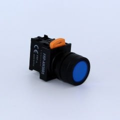 Fortech Yaylı Ledli Mavi Start Butonu 24V