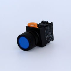 Fortech Yaylı Ledli Mavi Start Butonu 24V