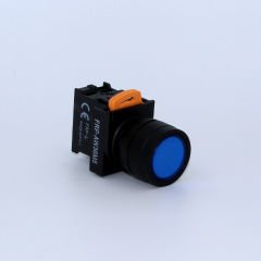 Fortech Yaylı Ledli Mavi Start Butonu 220V
