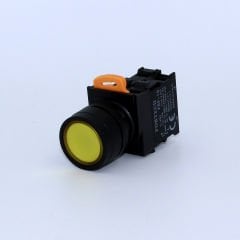 Fortech Yaylı Ledli sarı Start Butonu 220V