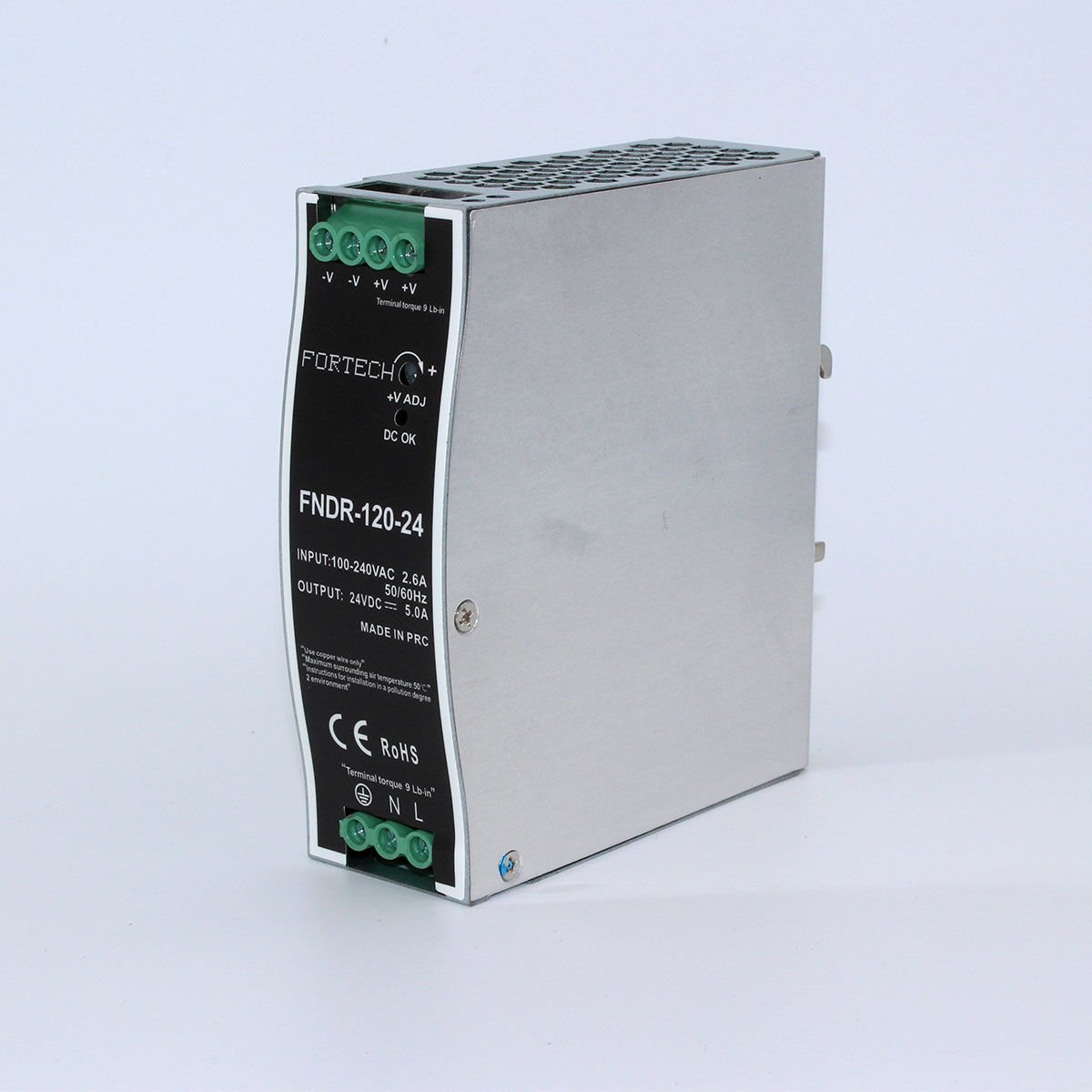 Fortech 120W-24V 5Amp Ray Tip Güç Kaynağı