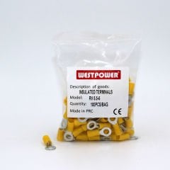 Fortech İzoleli Yuvarlak Tip Kablo Ucu Rv5,5-6