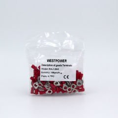 Fortech İzoleli Yuvarlak Tip Kablo Ucu Rvl1,25-5