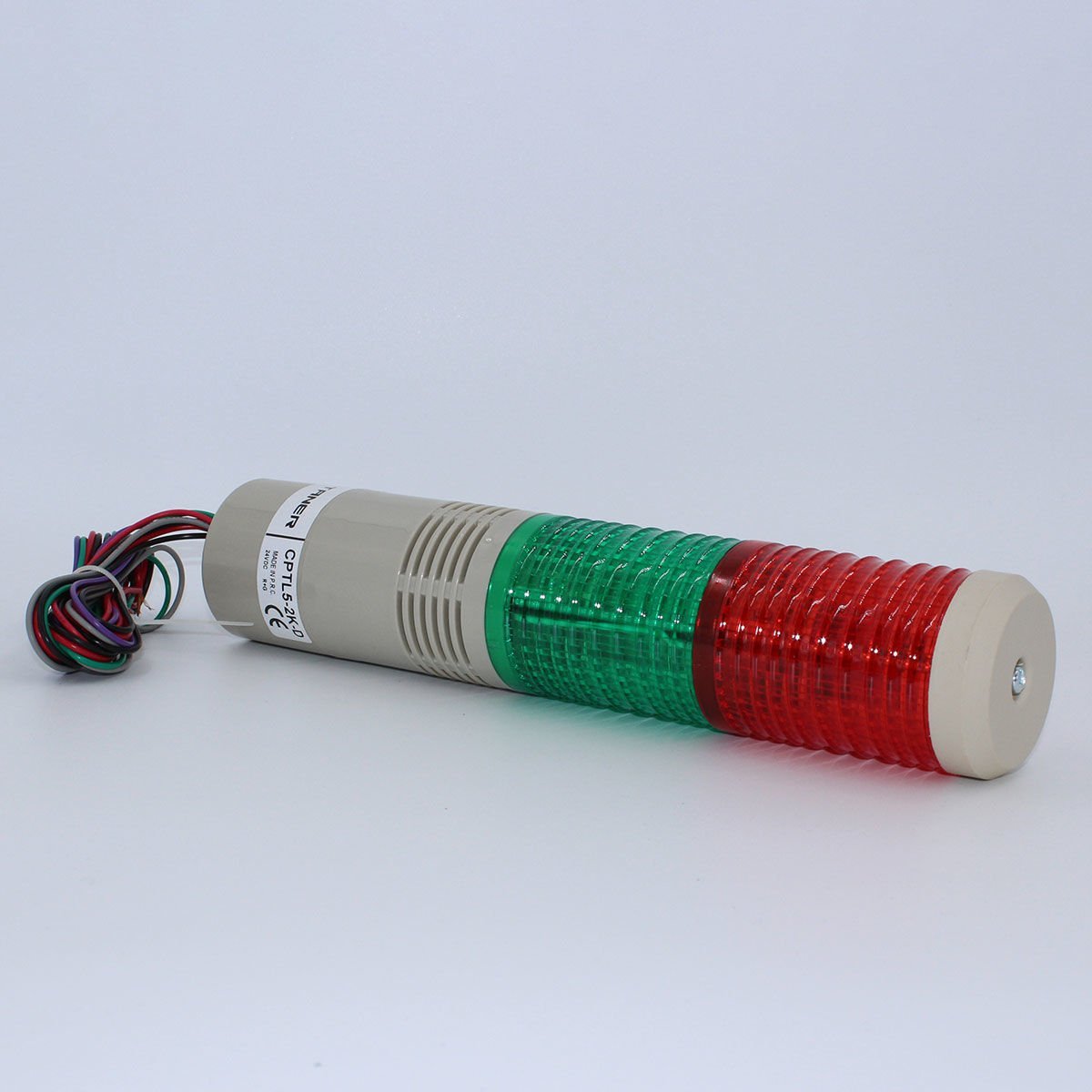 Fortech Led Ampullu İki Katlı Işıklı Kolon 24V Yeşil+Kırmızı