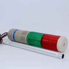 Fortech Led Ampullu İki Katlı Işıklı Kolon Kırmızı 24V