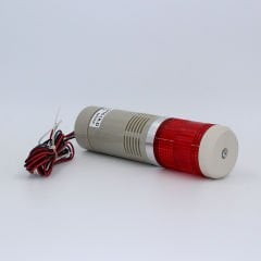 Fortech Led Ampullu Tek Katlı Işıklı Kolon Kırmızı 220V