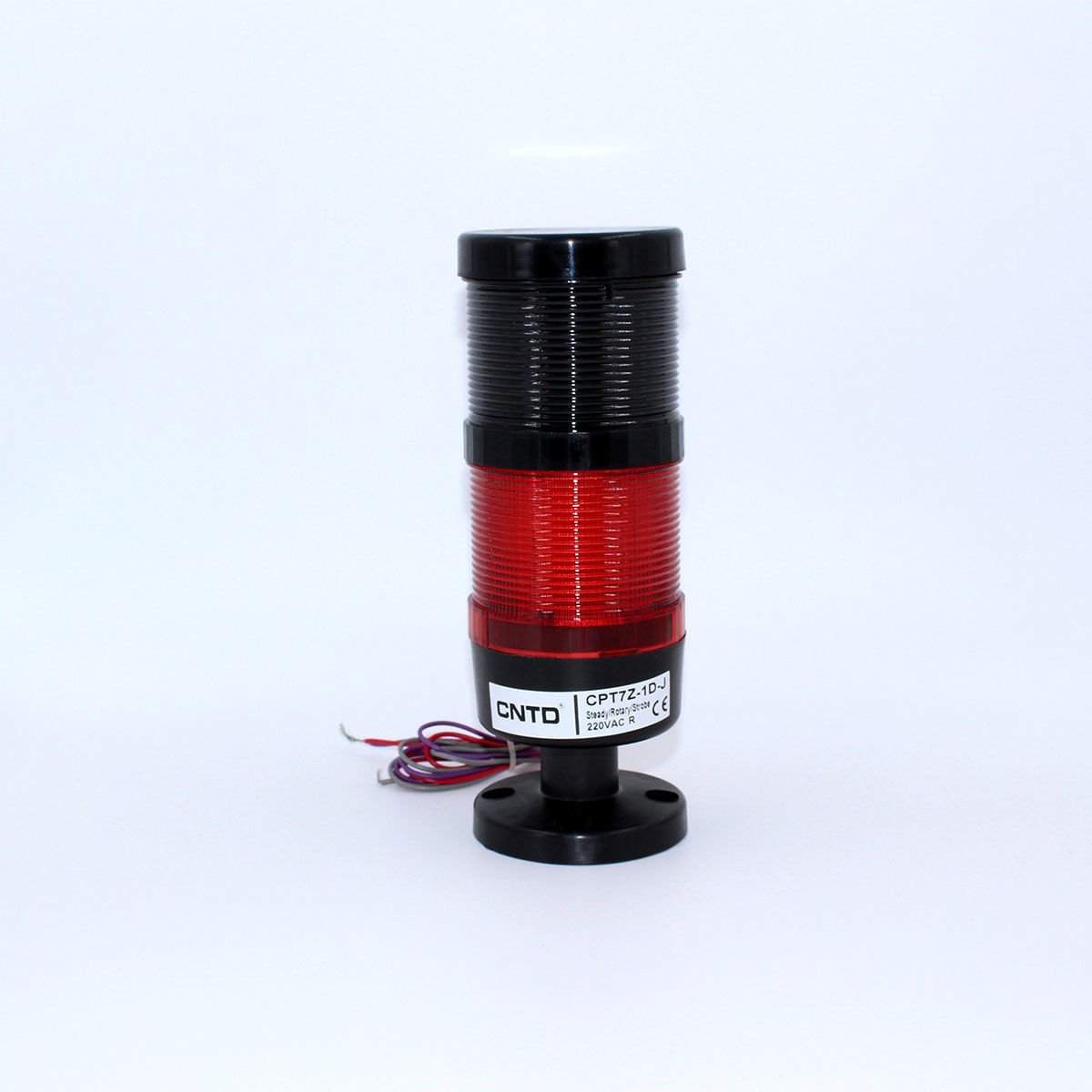 Fortech Led Ampullu Tek Katlı Işıklı Kolon Kırmızı 220V