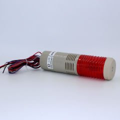 Fortech Led Ampullu Tek Katlı Işıklı Kolon Kırmızı 220V