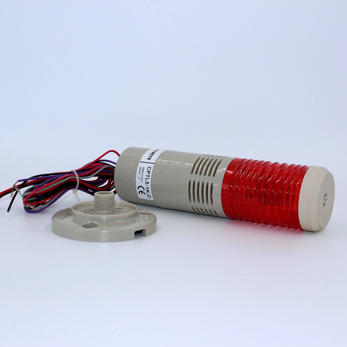 Fortech Led Ampullu Tek Katlı Işıklı Kolon Kırmızı 220V