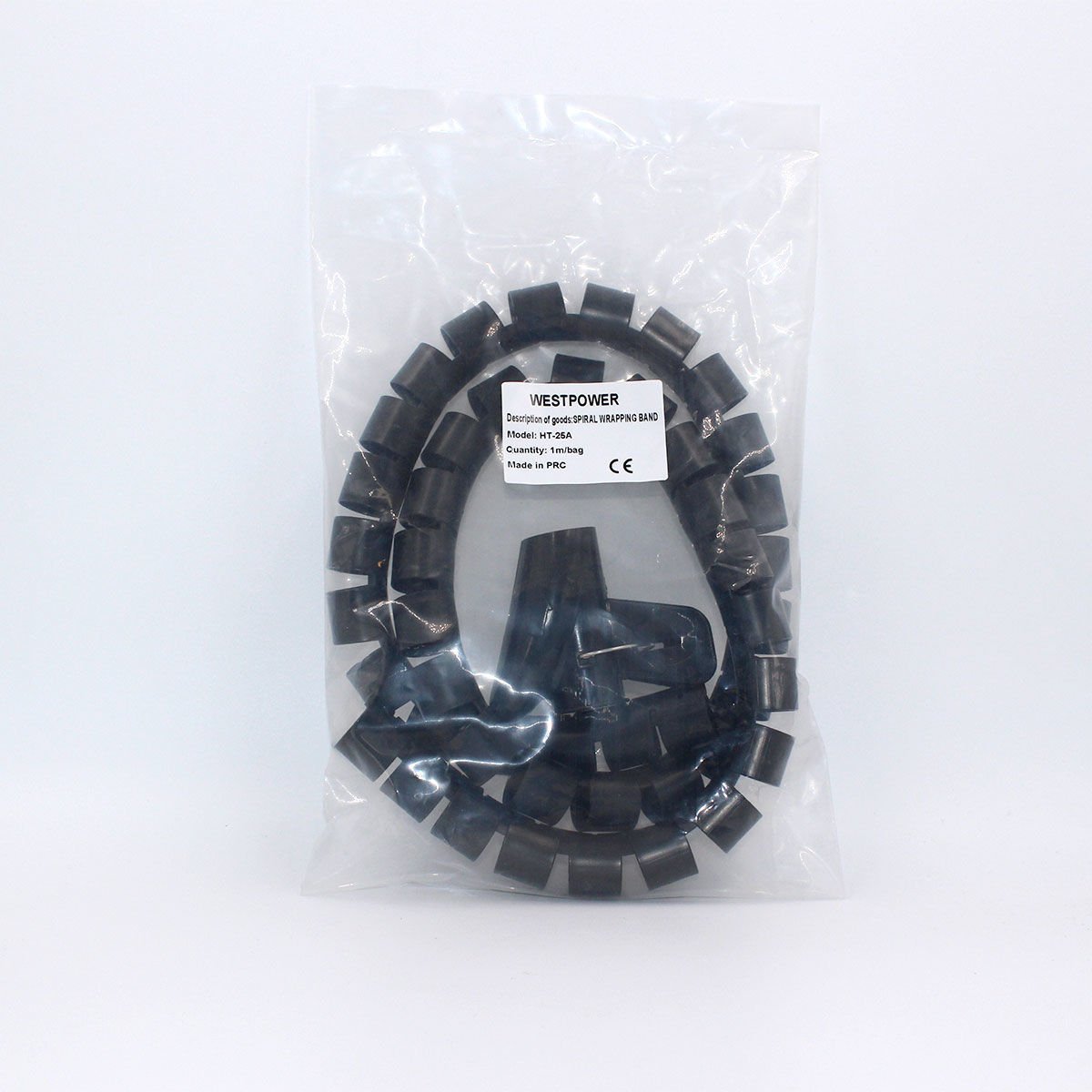 Fortech Kablo Toplama Spirali (1Mt) Siyah Çap-25