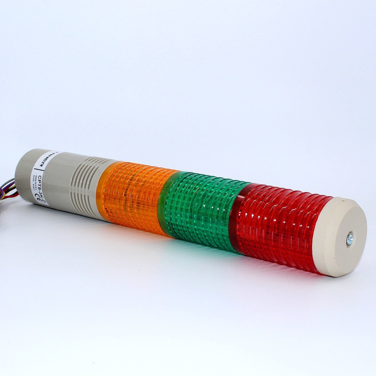 Fortech Led Ampullu Üç Katlı Işıklı Kolon Kırmızı 24V