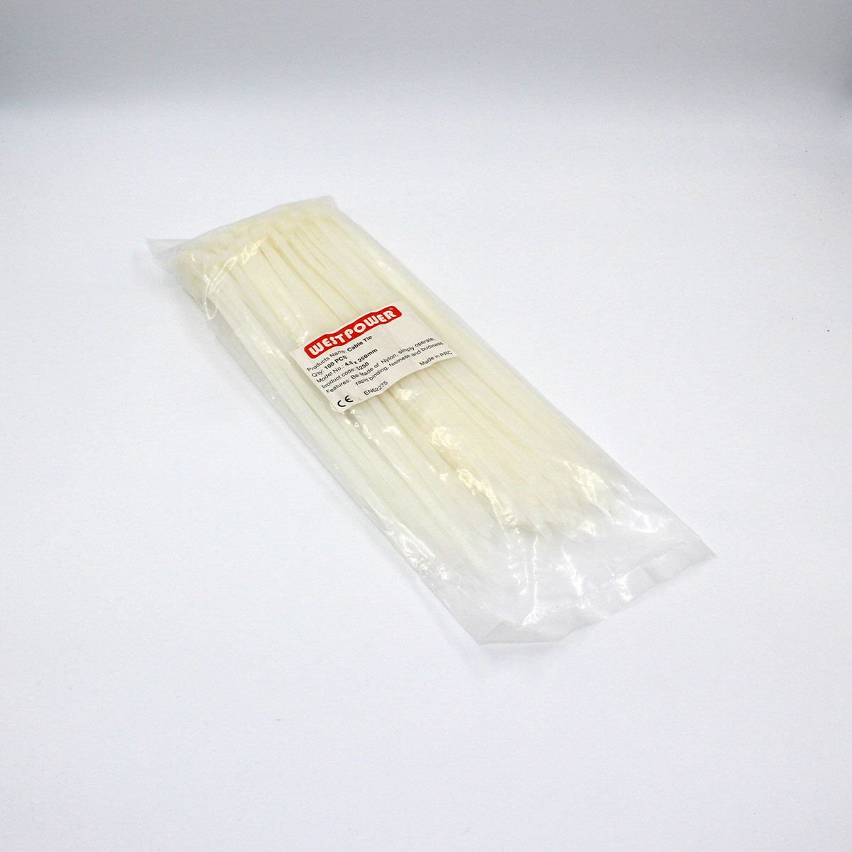 Fortech Plastik Kablo Bağı Beyaz 4.8X250