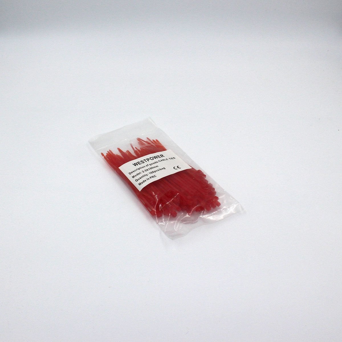 Fortech Plastik Kablo Bağı Kırmızı 2.5X100