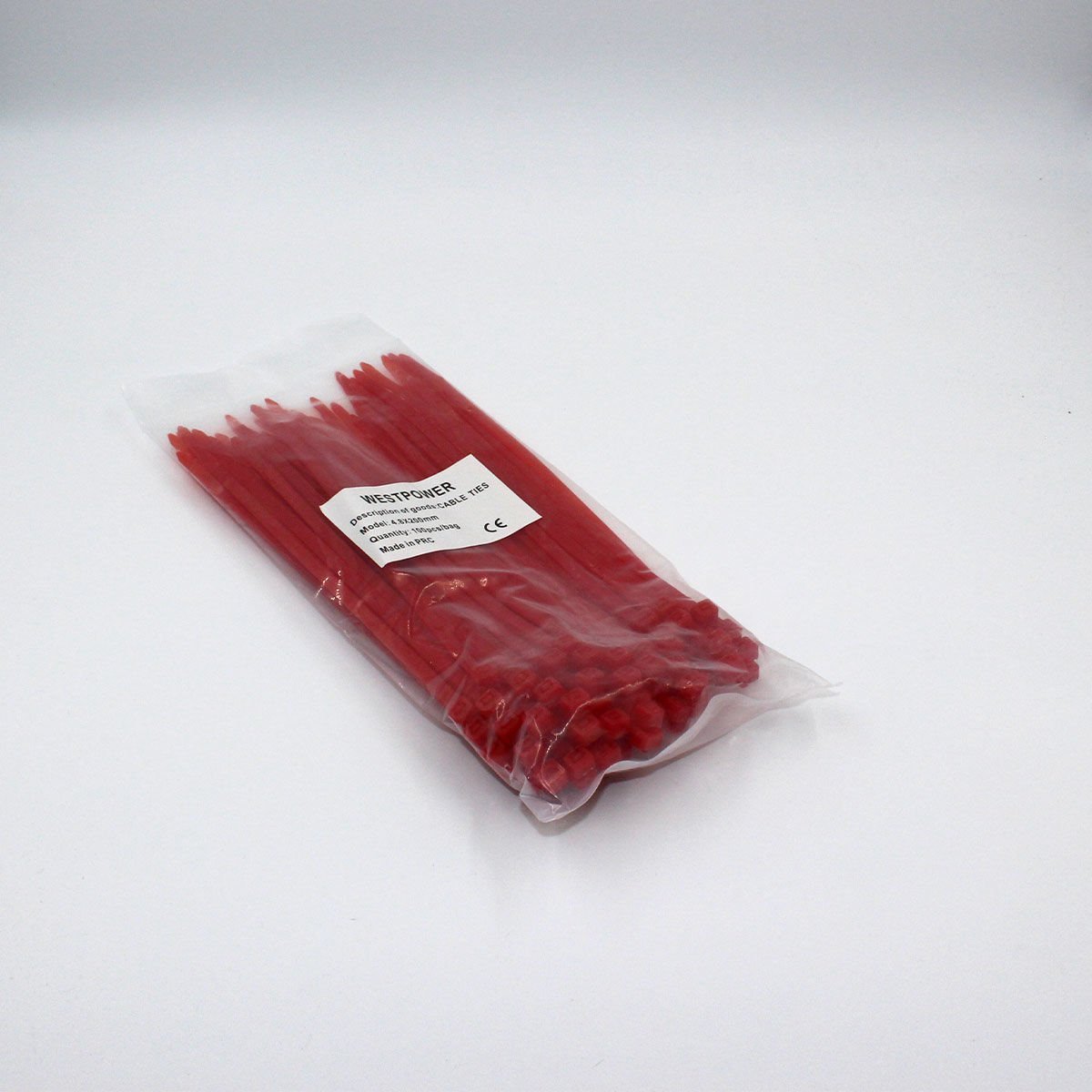 Fortech Plastik Kablo Bağı Kırmızı 4.8X200