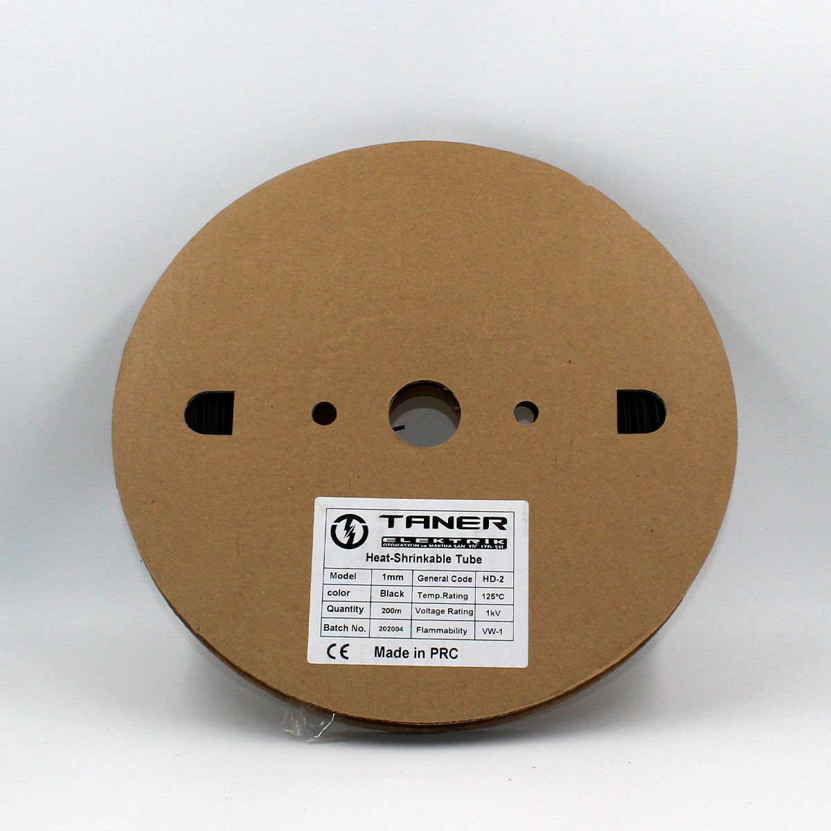 Fortech 1mm Siyah Isı İle Daralan Makaron