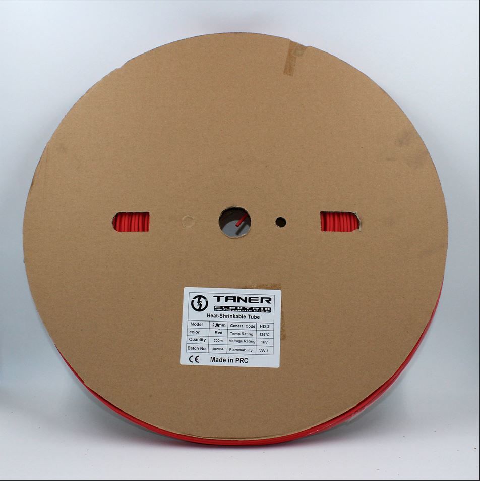 Fortech 2mm Kırmızı Isı İle Daralan Makaron