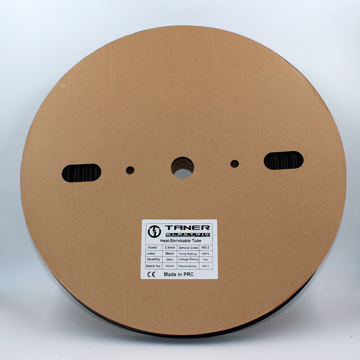 Fortech 2.5mm Siyah Isı İle Daralan Makaron