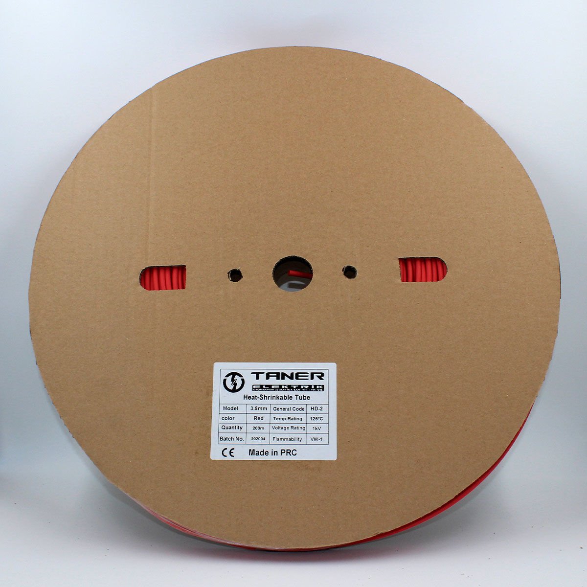 Fortech 3.5mm Kırmızı Isı İle Daralan Makaron