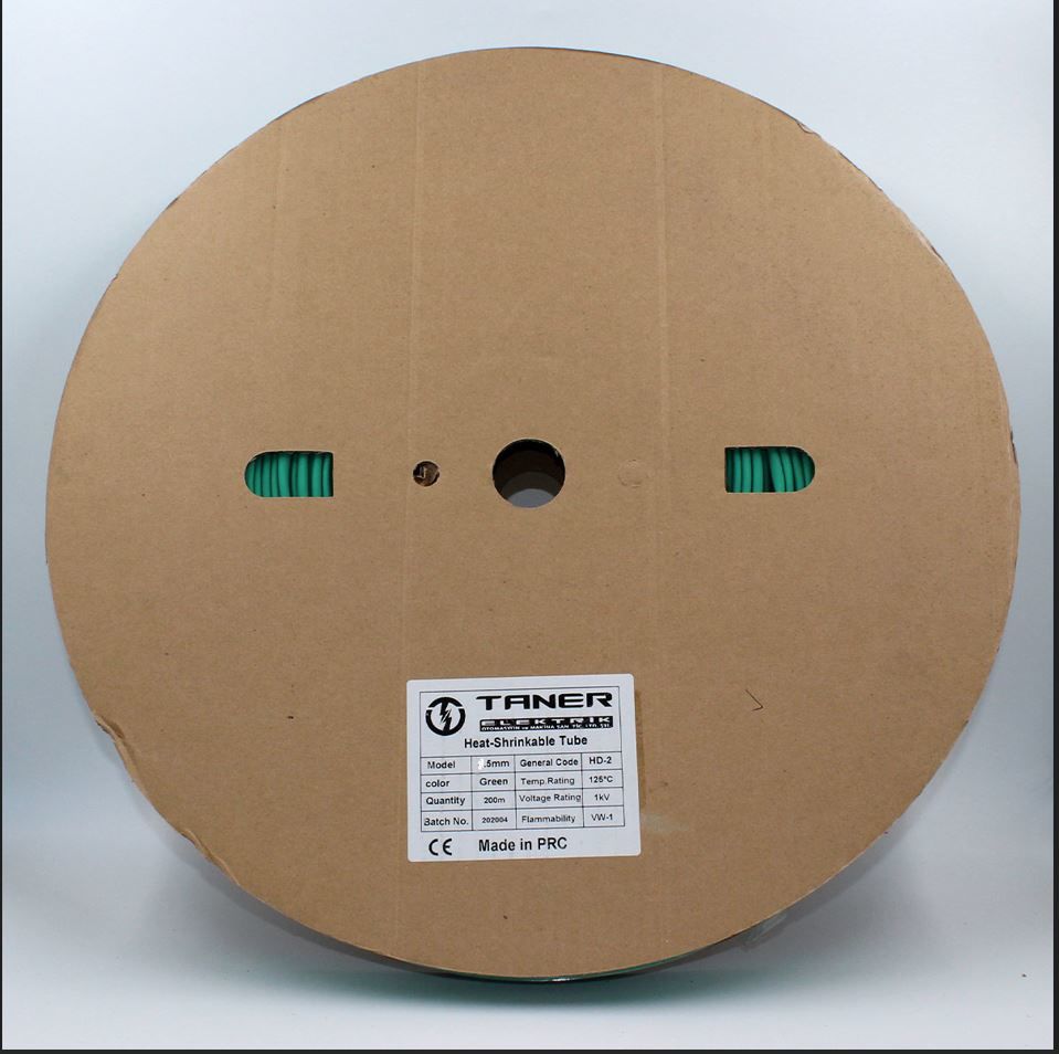 Fortech 5mm Yeşil Isı İle Daralan Makaron