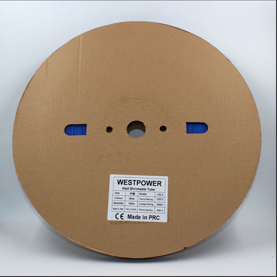 Fortech 8mm Mavi ısı İle Daralan Makaron