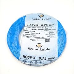 0.75mm² Nyaf Kablo Mavi
