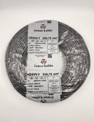 2X0,75mm² ttr Kablo Siyah