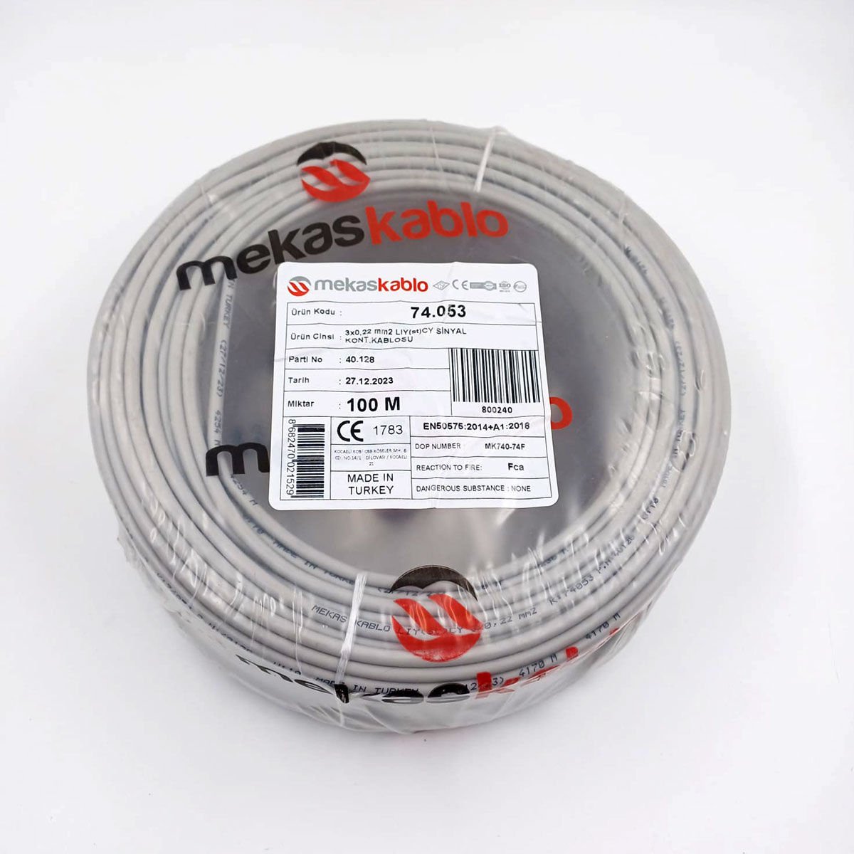 3X0,22mm² Lystcy blendajlı kablo