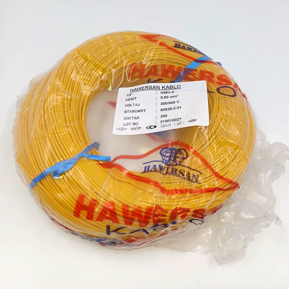 0.50mm² Nyaf Kablo Sarı