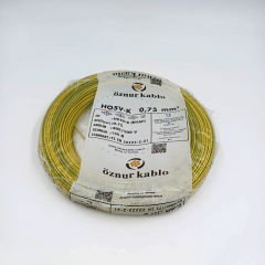 0.75mm² Nyaf Kablo SarıYeşil
