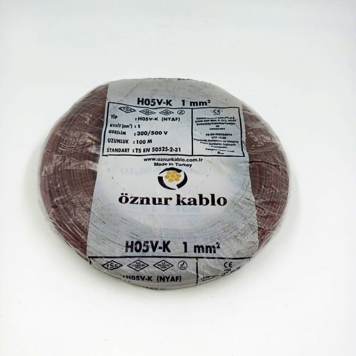 1mm² Nyaf Kablo Kahverengi