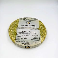 1mm² Nyaf Kablo Sarıyeşil