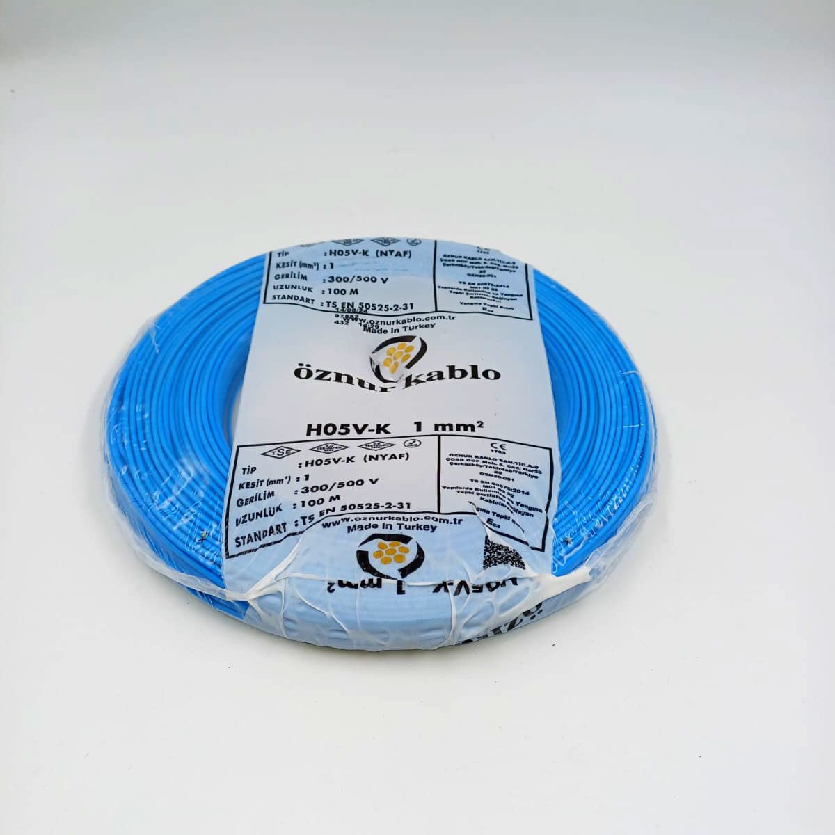 1mm² Nyaf Kablo Mavi