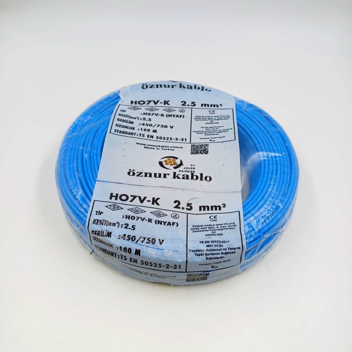 2.5mm² Nyaf Kablo Mavi