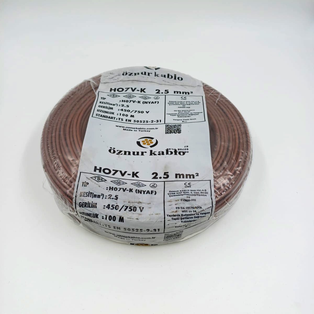 2.5mm² Nyaf Kablo Kahverengi