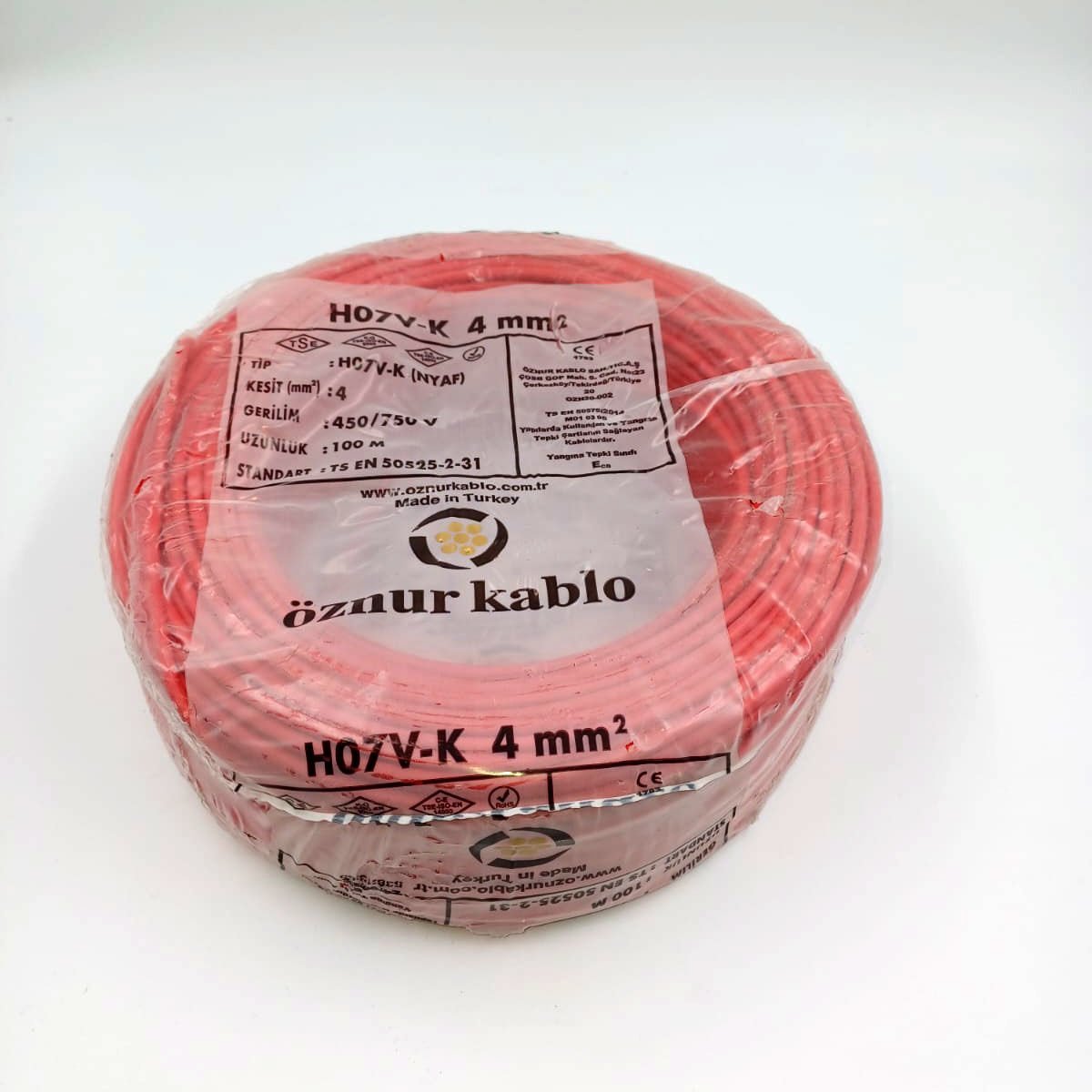 4mm² Nyaf Kablo Kırmızı