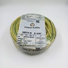6mm² Nyaf Kablo Sarıyeşil