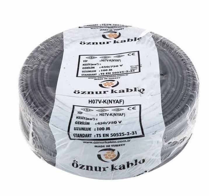 10mm² Nyaf Kablo Siyah