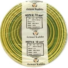 10mm² Nyaf Kablo Sarıyeşil