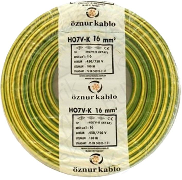 16mm² Nyaf Kablo Sarıyeşil