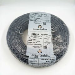 2X1mm² ttr Kablo Siyah
